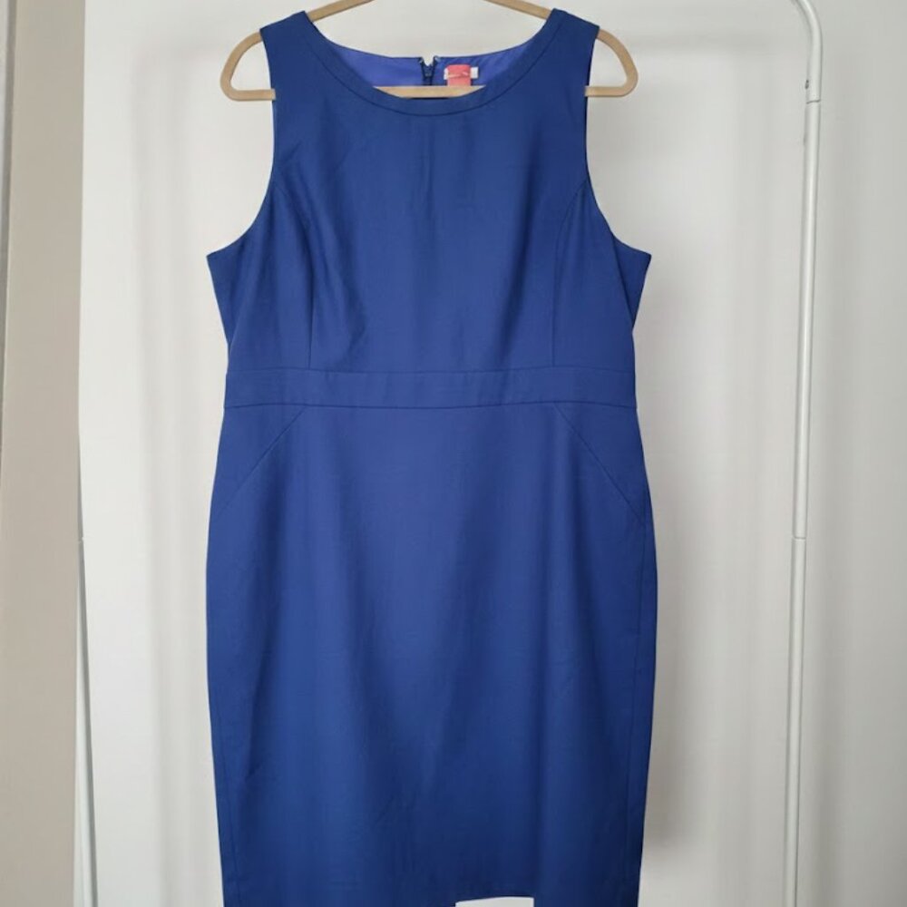 J by J. Crew Royal Blue Pencil Dress Size 18